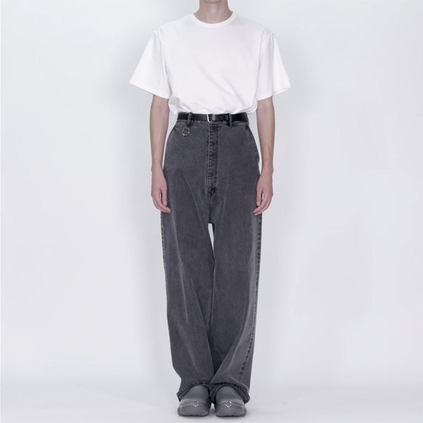 HAUSER Super Wide Denim Pants (Fade Gray)
