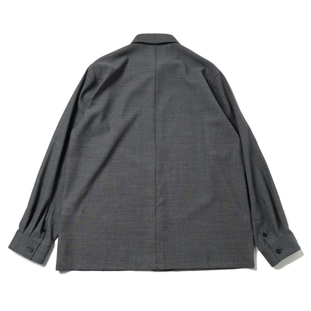 TWIST WOOL GAUZE LOOSE FIT SHIRT