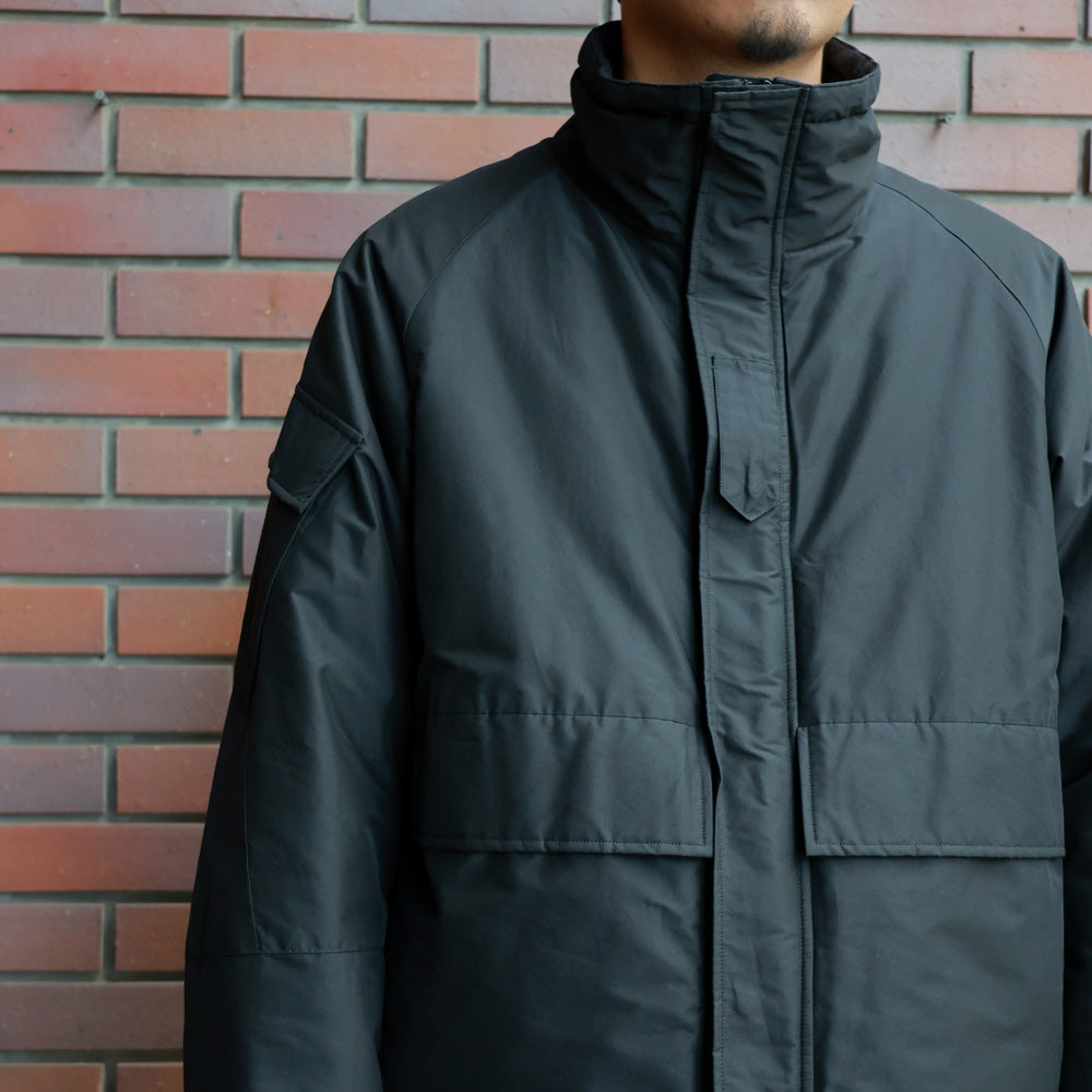 PUFFED ECWCS JACKET ORGANIC COTTON SILK HIGH COUNT TYPEWRITER