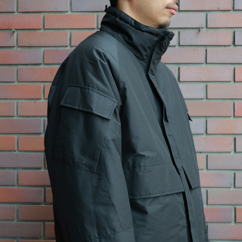 PUFFED ECWCS JACKET ORGANIC COTTON SILK HIGH COUNT TYPEWRITER