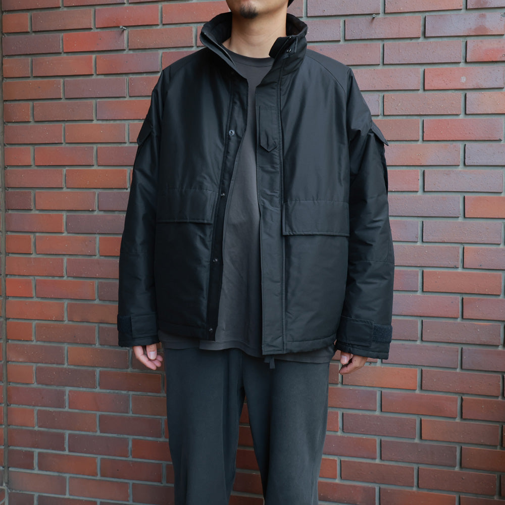 PUFFED ECWCS JACKET ORGANIC COTTON SILK HIGH COUNT TYPEWRITER