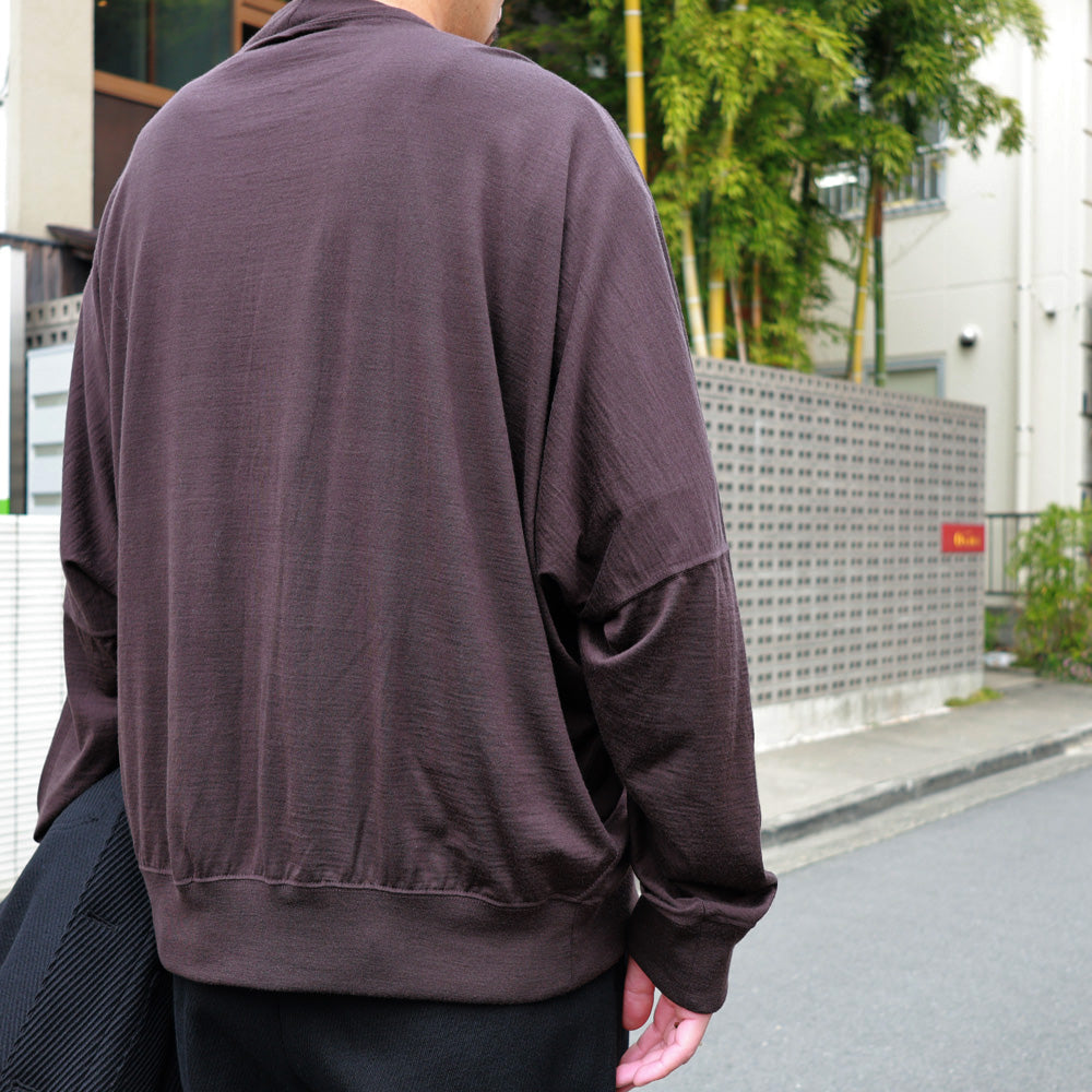 Super140s Wool Cachecoeur Cardigan