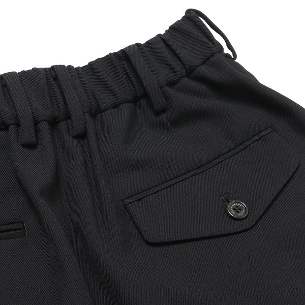 PLEATED WIDE TROUSERS ORGANIC WOOL SURVIVAL CLOTH