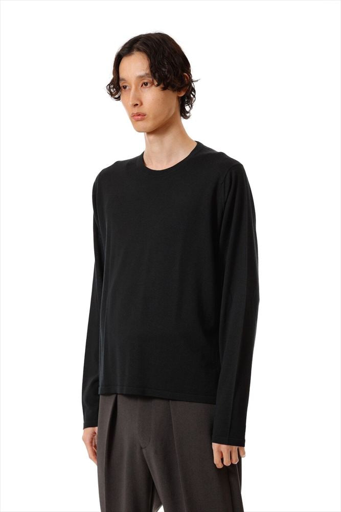 JOHN SMEDLEY MERINO EXTRAFINE WELTED CREW NECK L/S