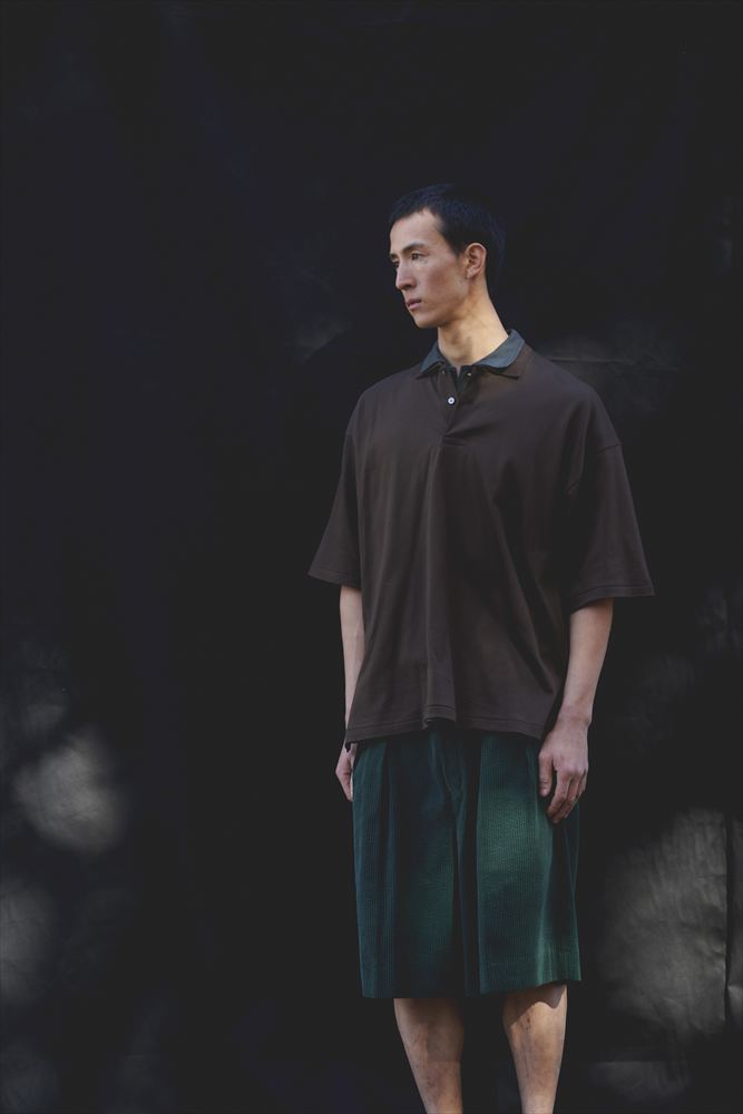 WIDE COTTON SUMMER CORDUROY DEADSTOCK 2TUCK BUTTON SHORTS