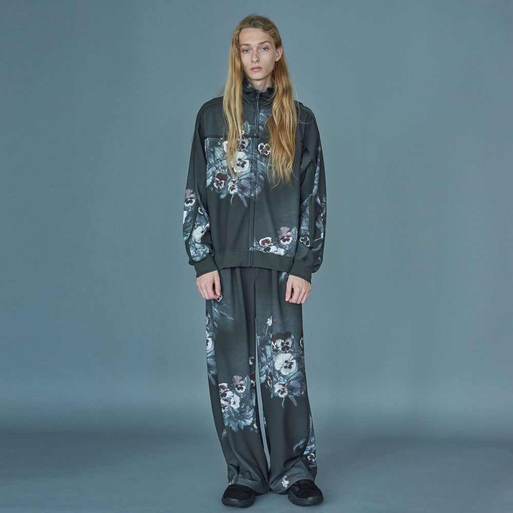 LAD MUSICIAN / 2TUCK TRACK PANTS ESTER JERSEY INKJET (PANSY)