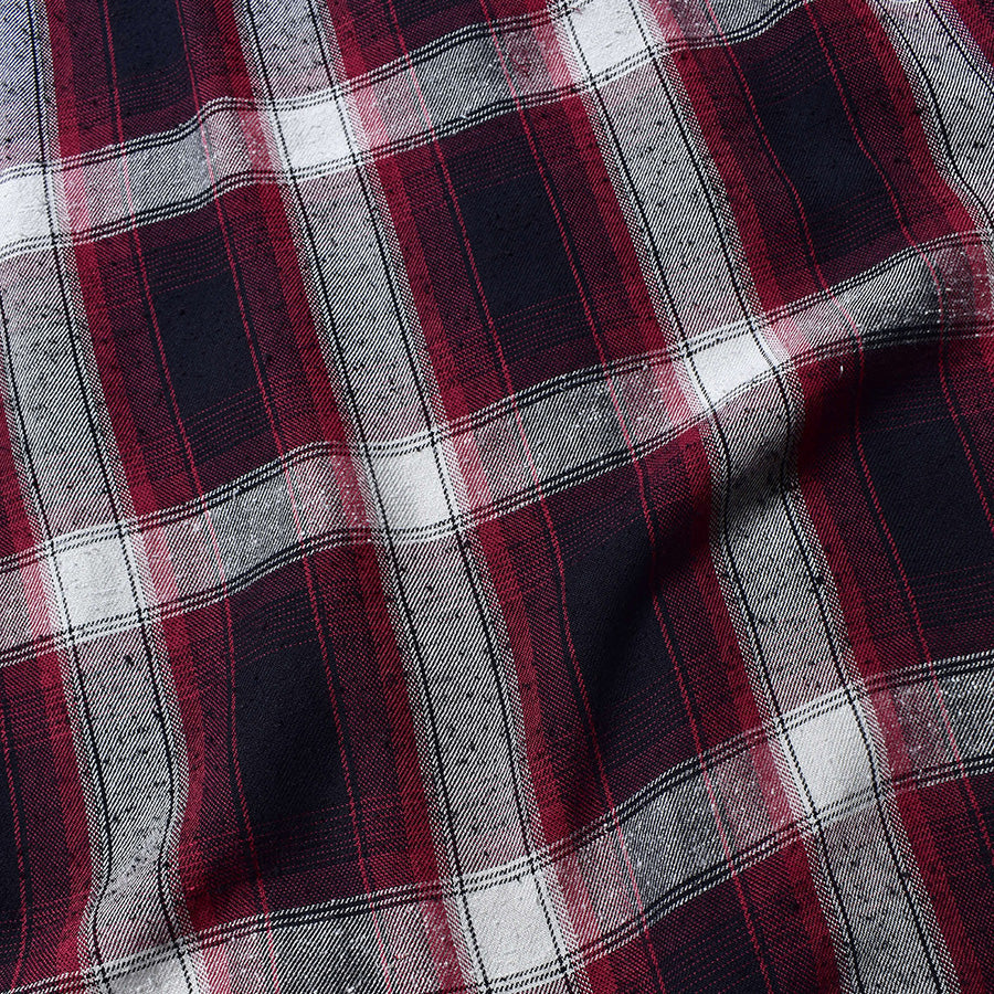 RS.Nep Check Open Collar L/S SH