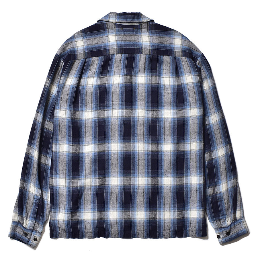 RS.Nep Check Open Collar L/S SH