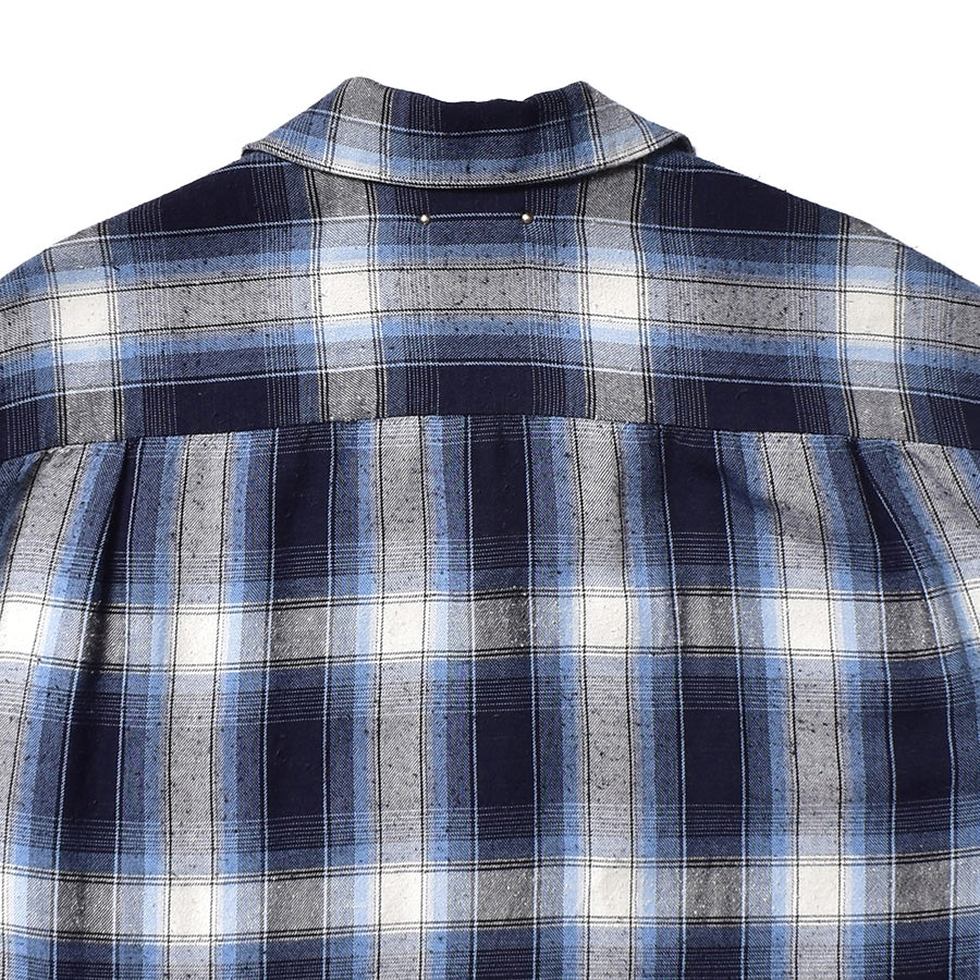 RS.Nep Check Open Collar L/S SH