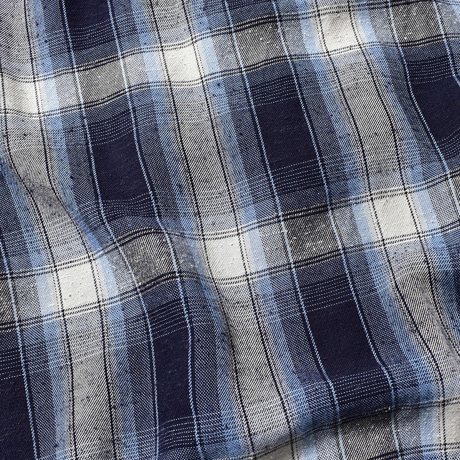 RS.Nep Check Open Collar L/S SH