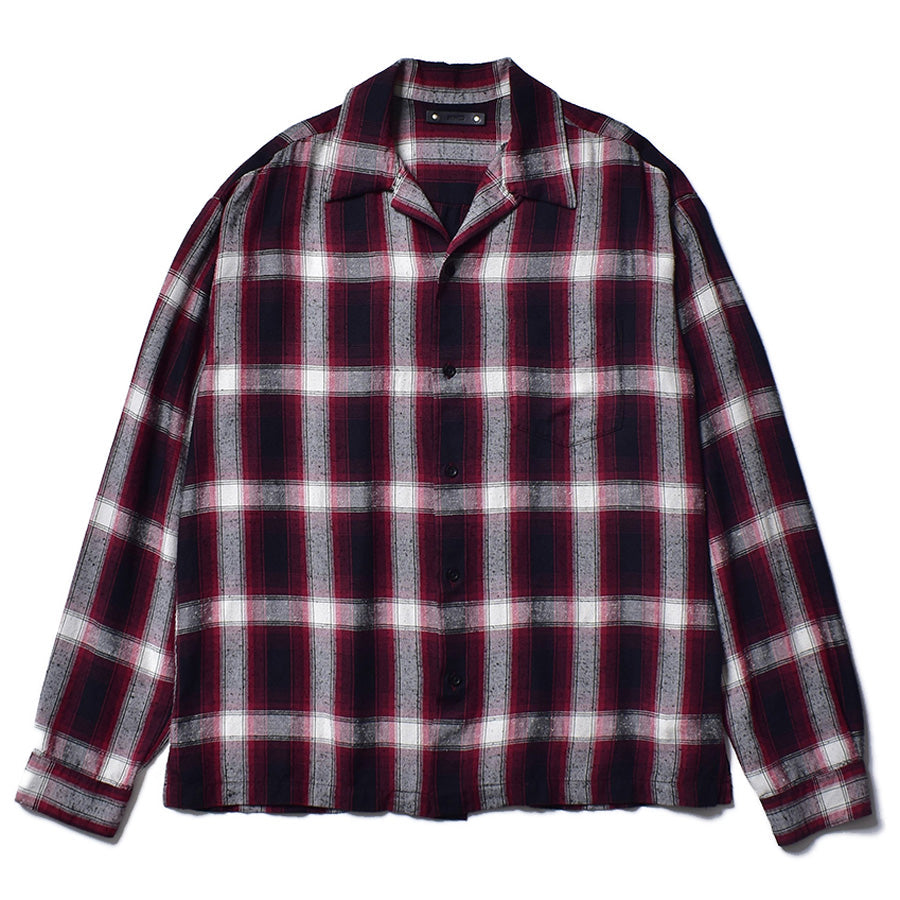 RS.Nep Check Open Collar L/S SH