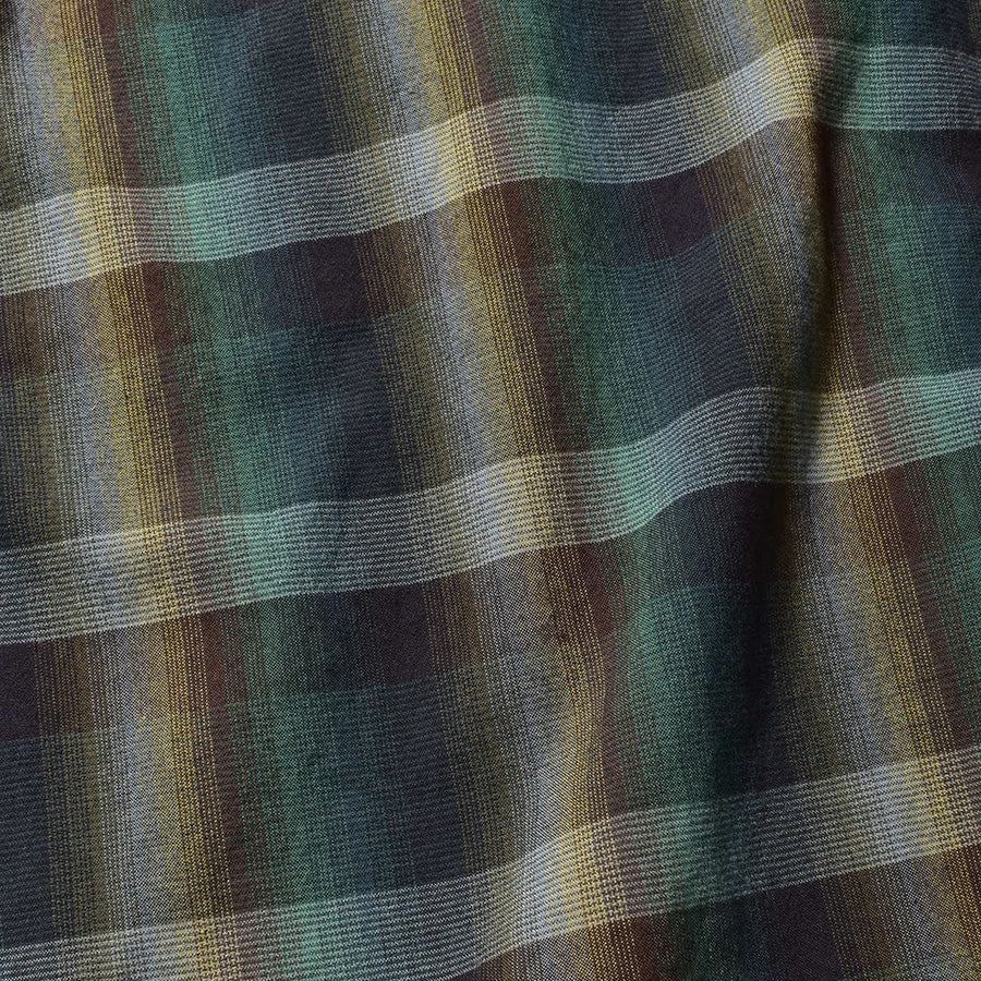 TWN Check Open Collar L/S SH