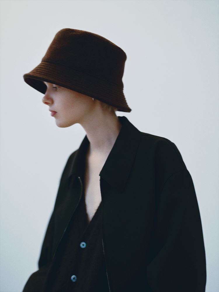 PURE BLACK WOOL HARRINGTON JACKET