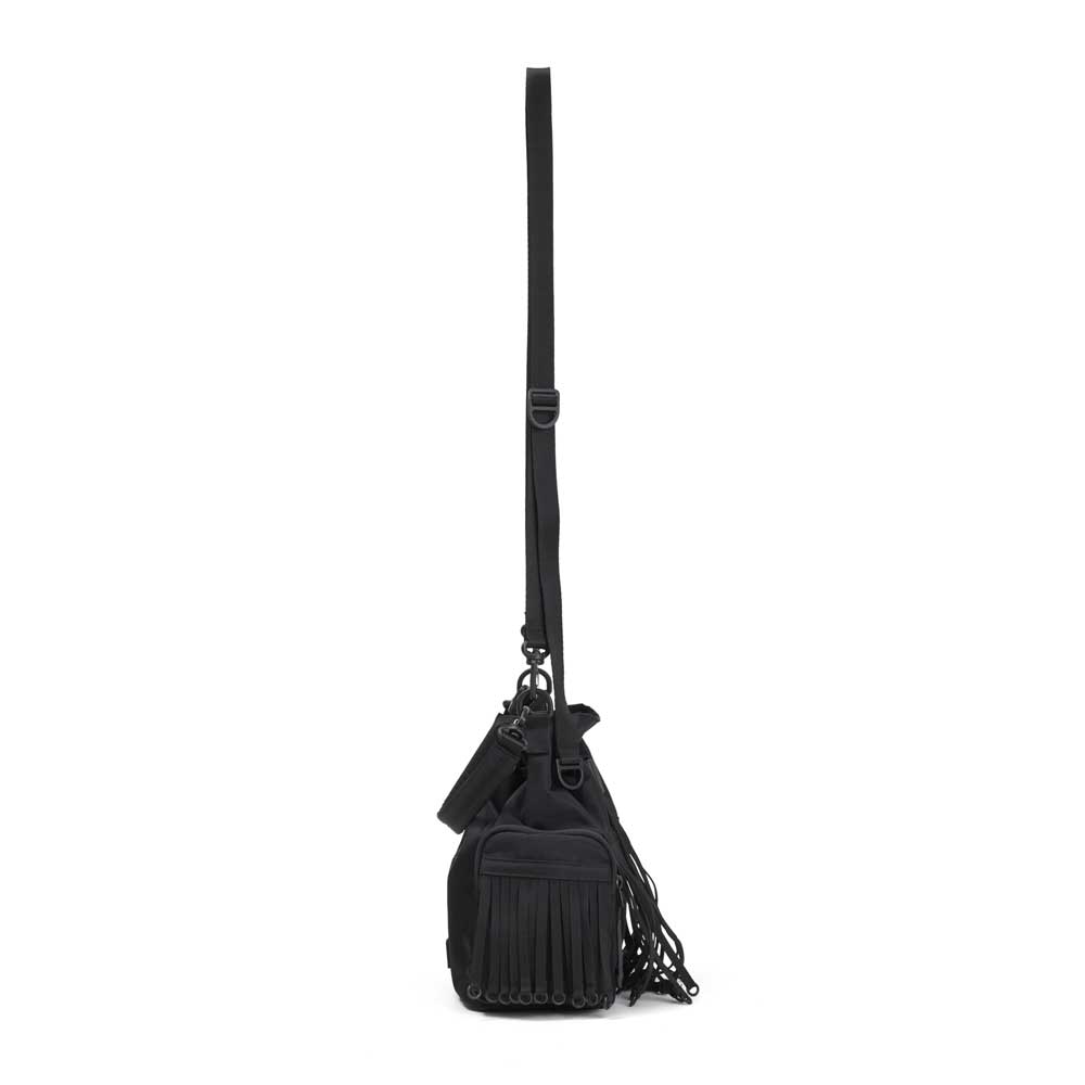 TAPE FRINGE DRAW STRING BAG