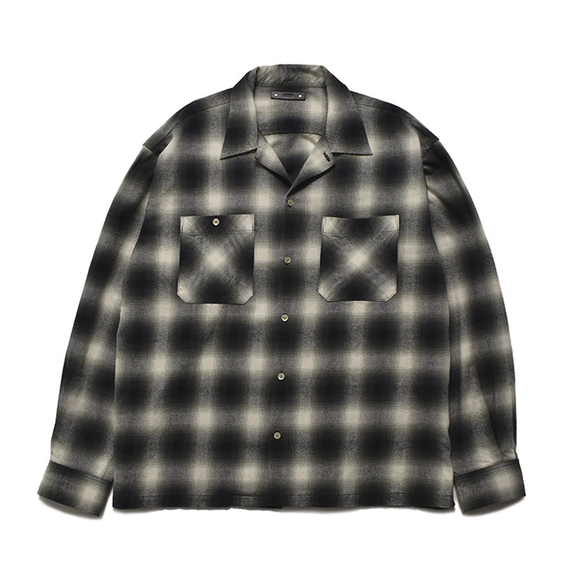 MINEDENIM(マインデニム) - C.Flannel Ombre Open Collar SH – Area