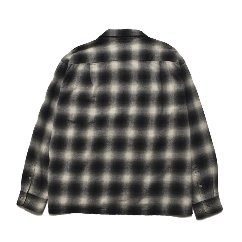 MINEDENIM(マインデニム) - C.Flannel Ombre Open Collar SH – Area