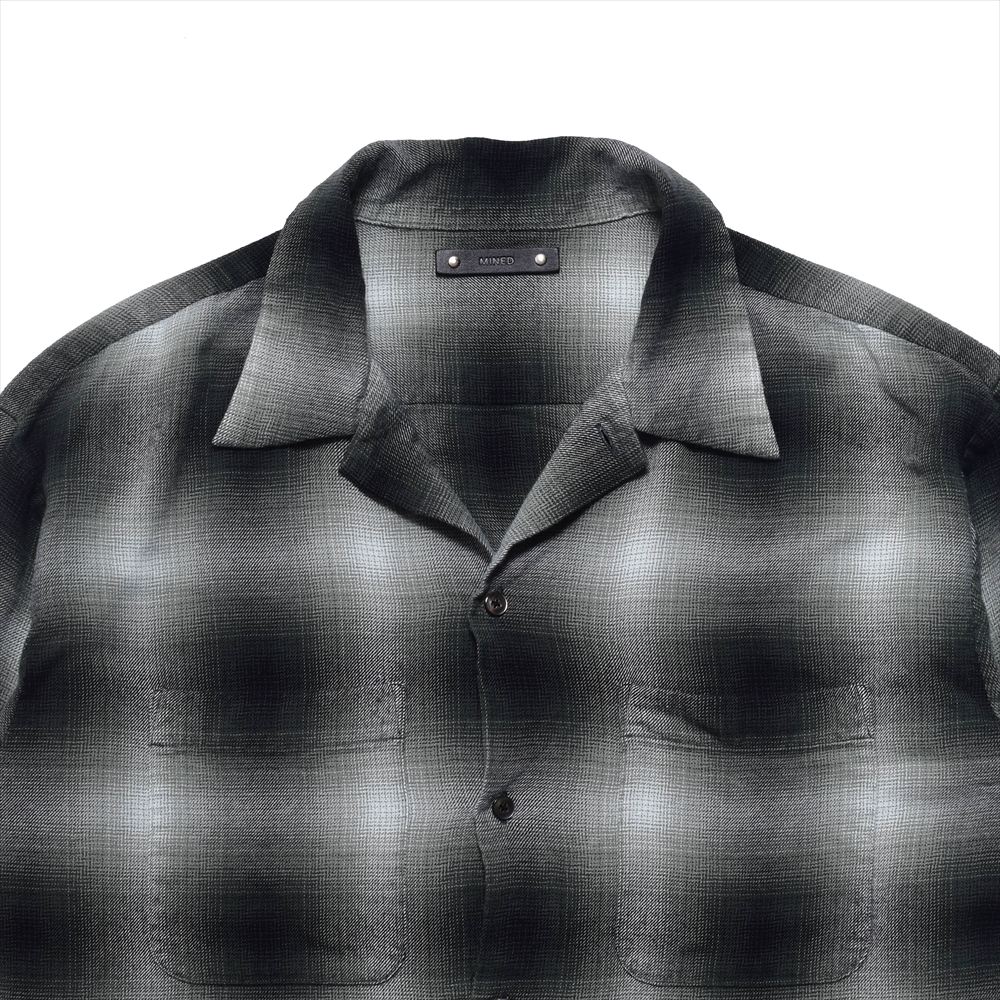 MINEDENIM(マインデニム) - R.Flannel Ombre Open Collar SH – Area