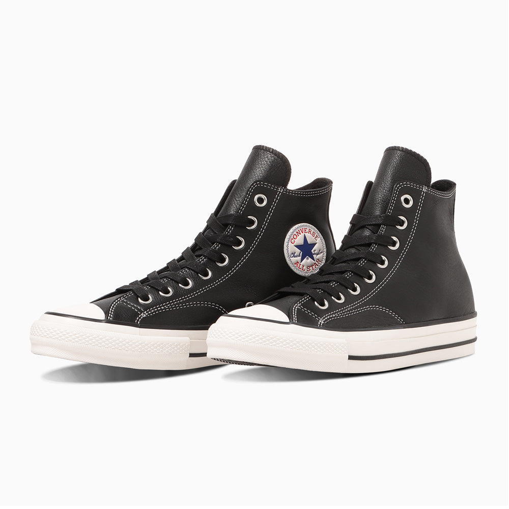 CHUCK TAYLOR LEATHER HI (BLACK)