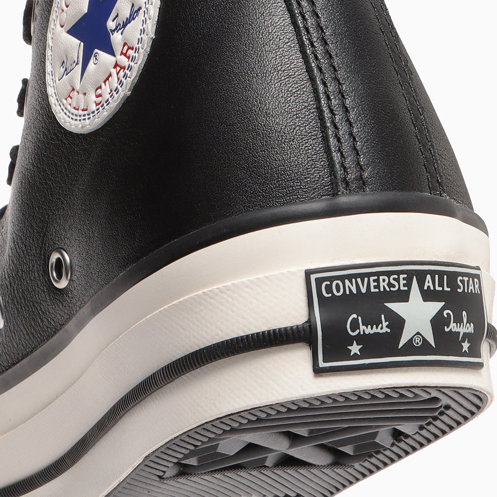 CHUCK TAYLOR LEATHER HI (BLACK)