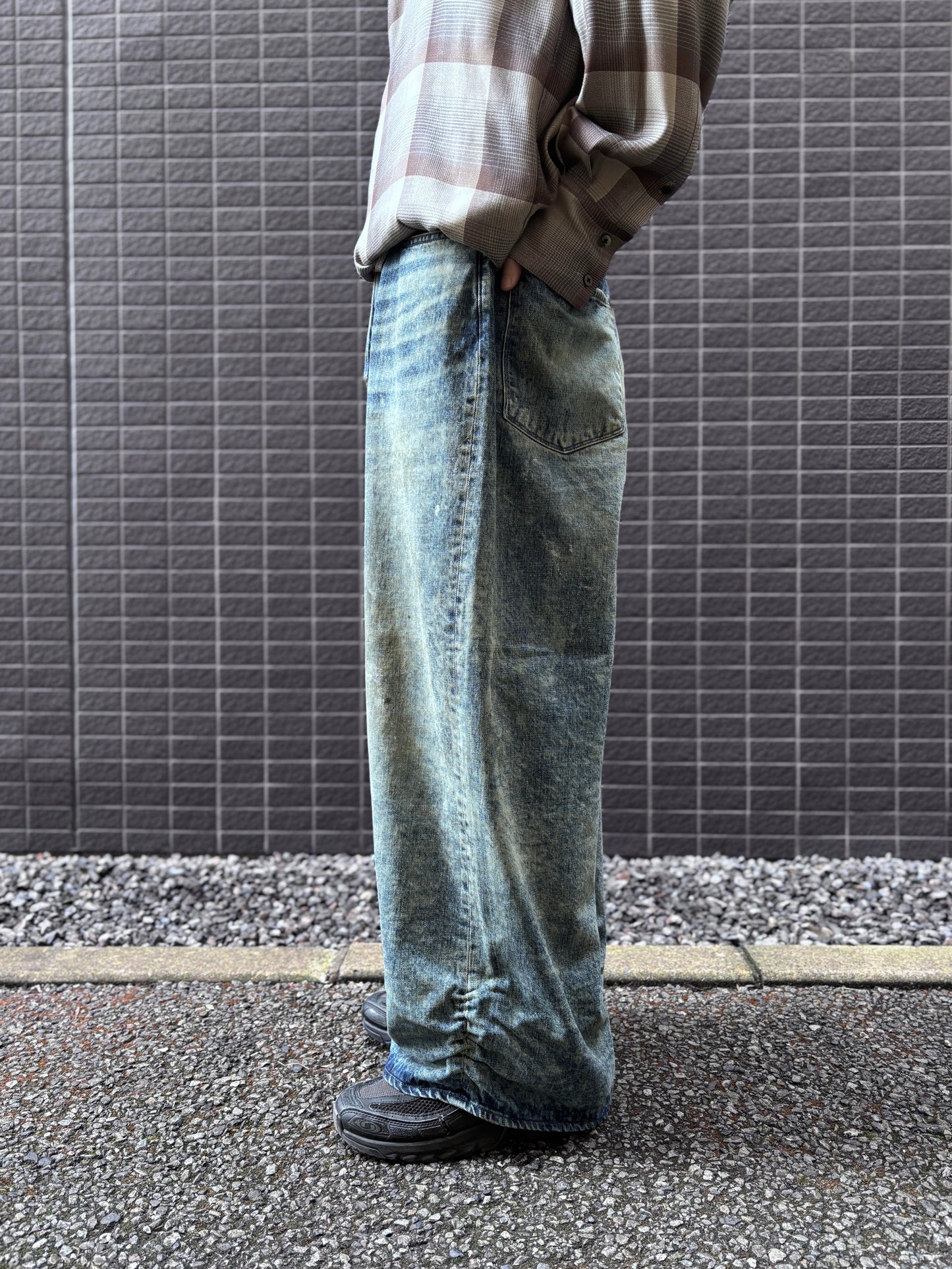 FRESH MAN DENIM WIDE PANTS PAINT