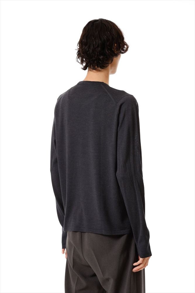 JOHN SMEDLEY MERINO EXTRAFINE WELTED CREW NECK L/S