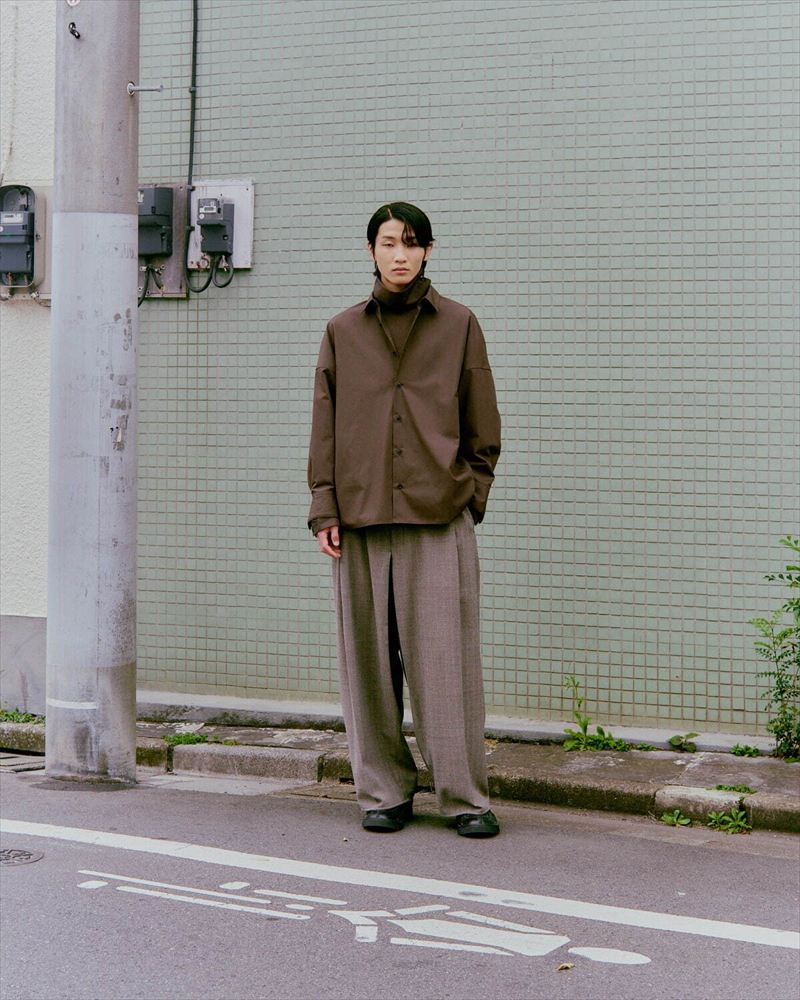 Draping Shirt Type A Clear Heavy Broadcloth