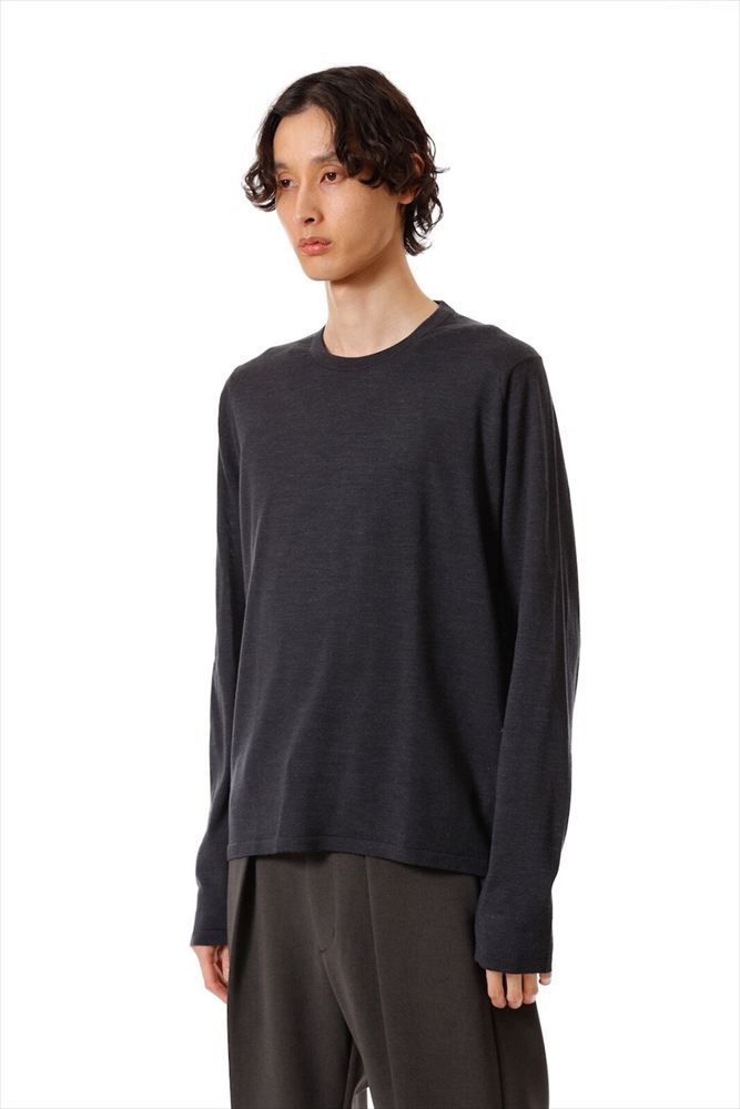 JOHN SMEDLEY MERINO EXTRAFINE WELTED CREW NECK L/S