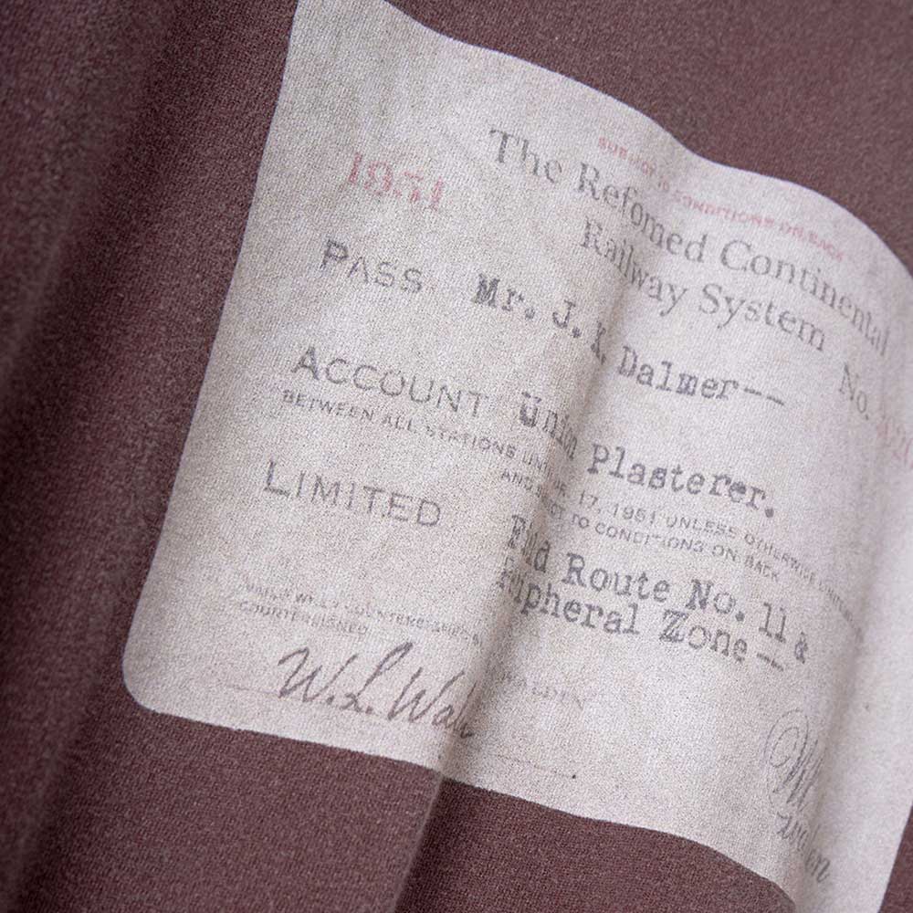 refomed(リフォメッド)RAILWAY TICKET TEE – Area