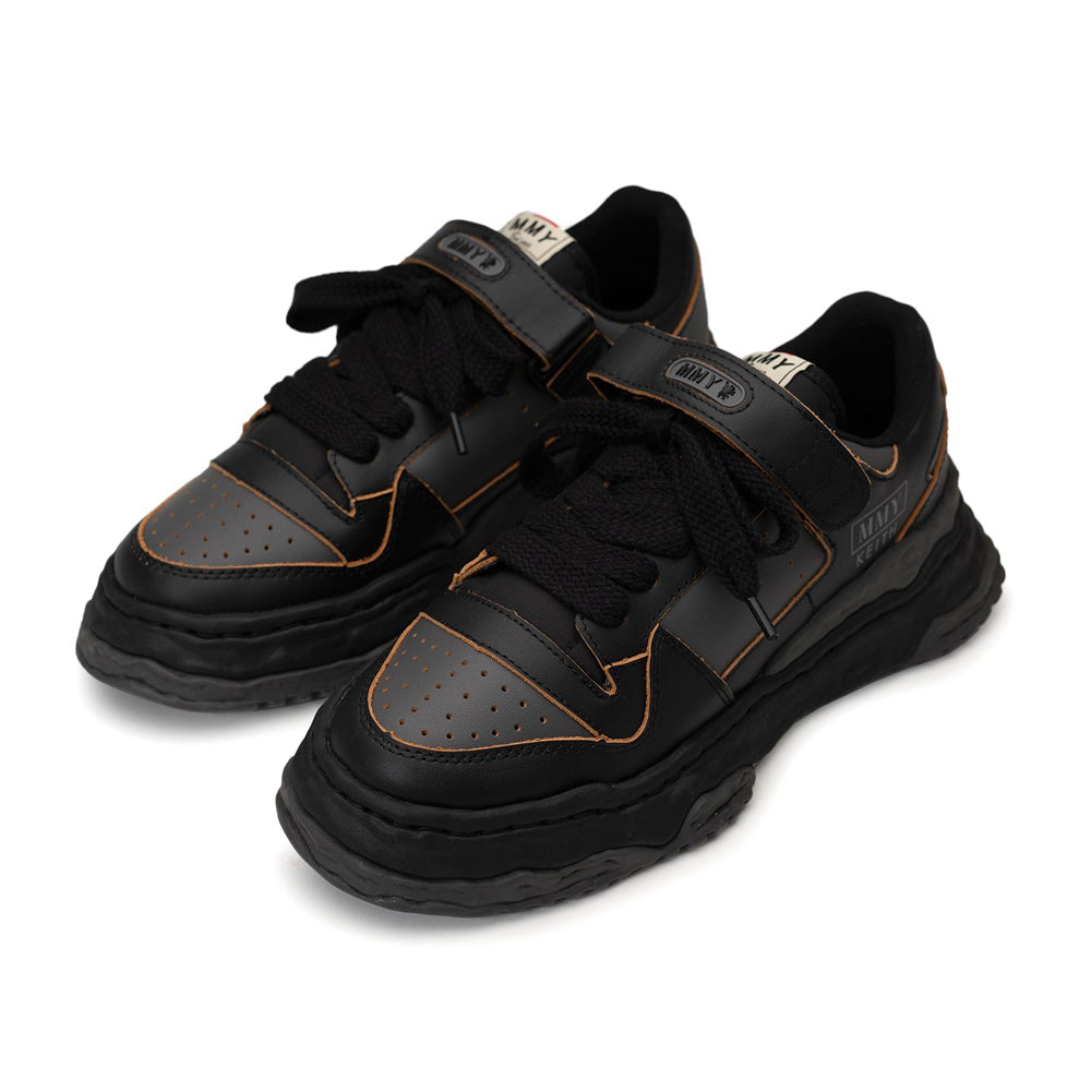 (KEITH) OG Sole Leather Low-top Sneaker BLACKxGRAY