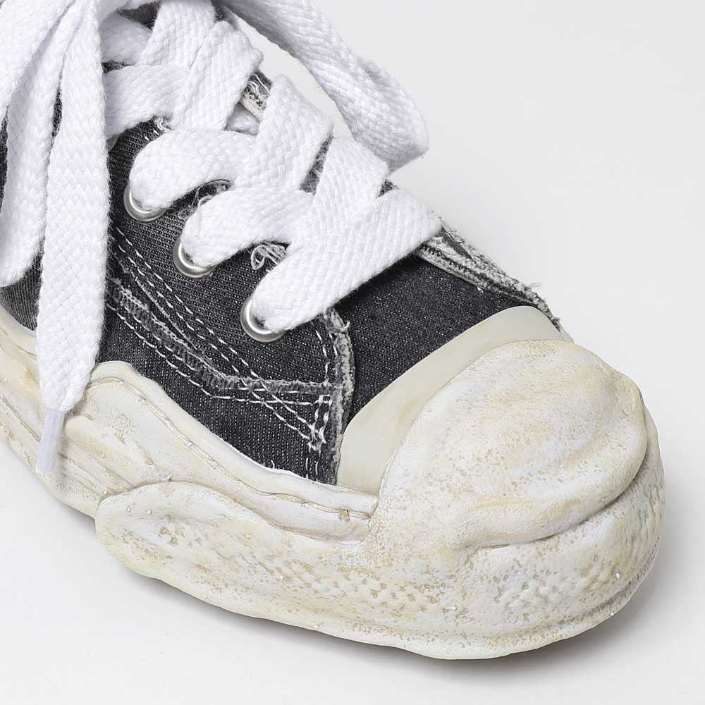 (HANK) OG Sole Bleaching and washing Low-top Sneaker BLACK