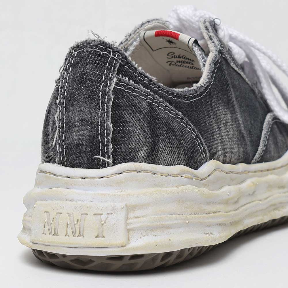 (HANK) OG Sole Bleaching and washing Low-top Sneaker BLACK