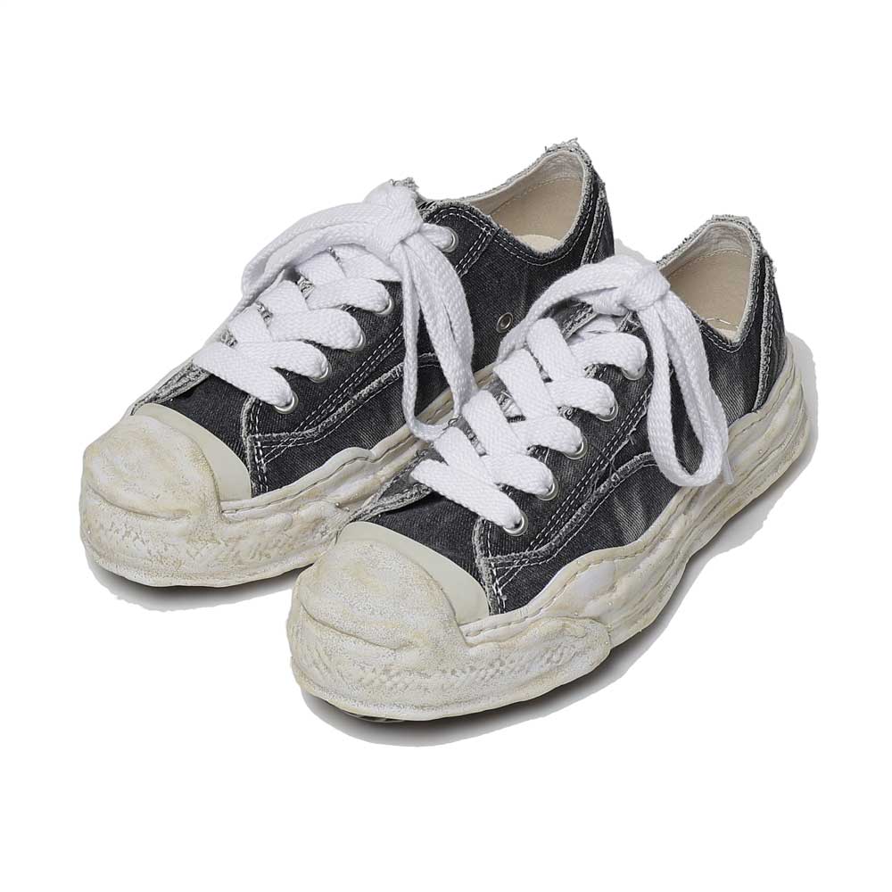 (HANK) OG Sole Bleaching and washing Low-top Sneaker BLACK