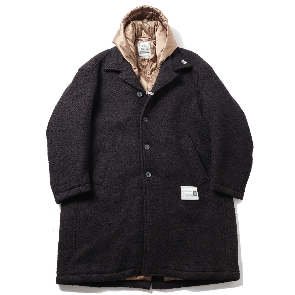 HOODED BALMACAAN COAT