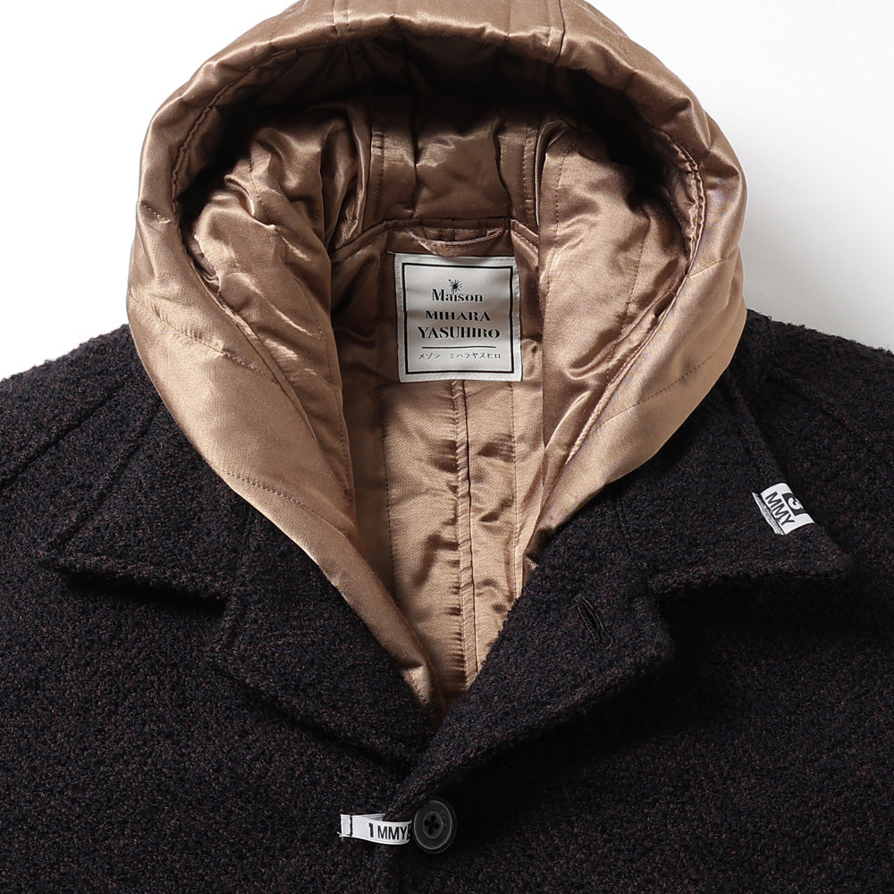 HOODED BALMACAAN COAT