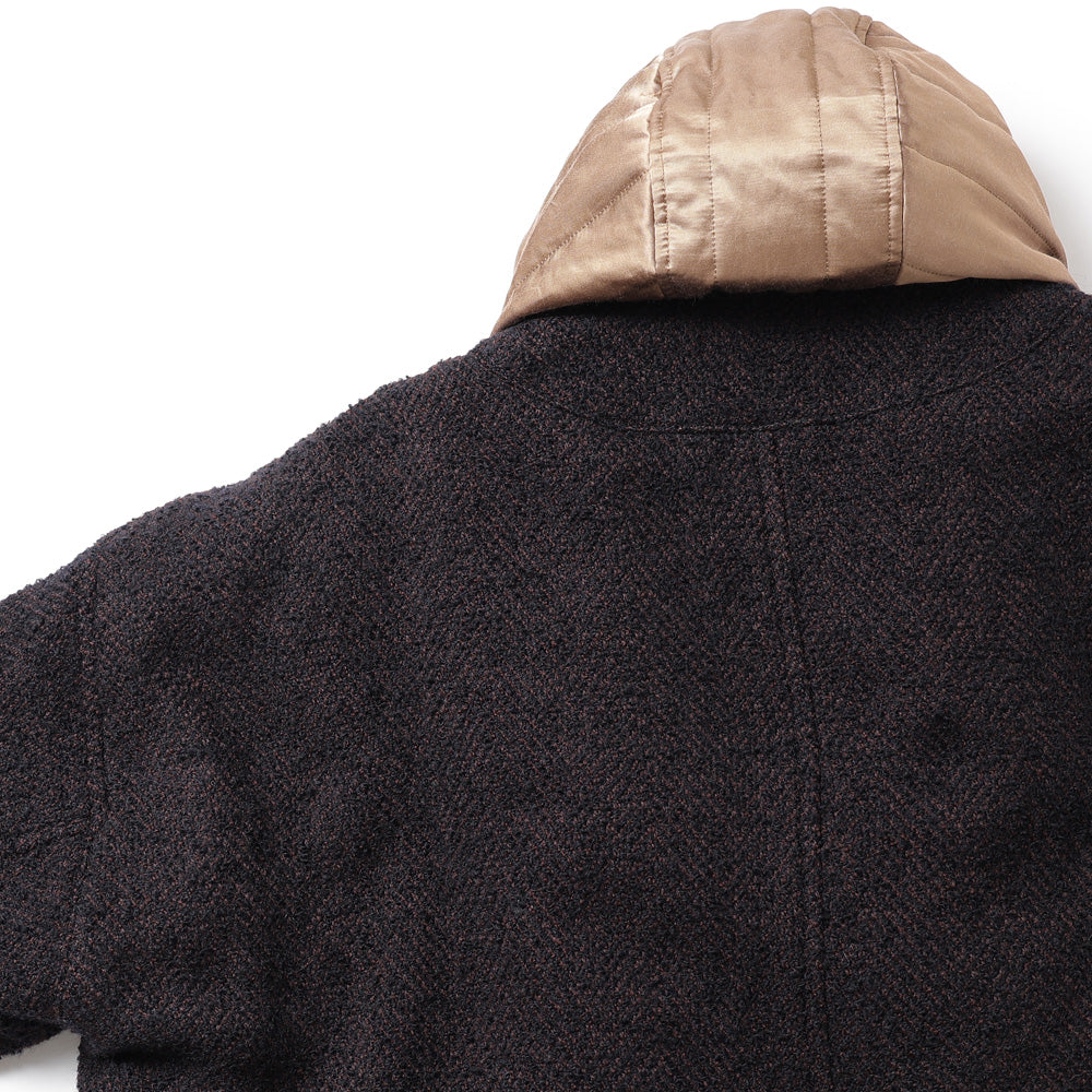 HOODED BALMACAAN COAT