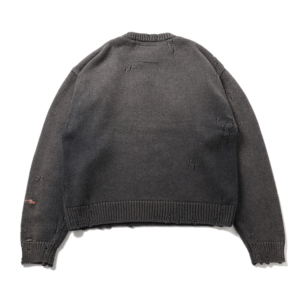 GRAPE JACQUARD KNIT PULLOVER