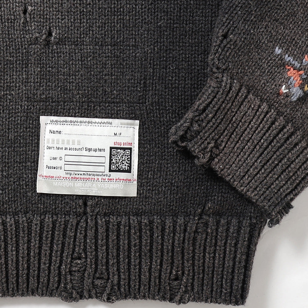 GRAPE JACQUARD KNIT PULLOVER