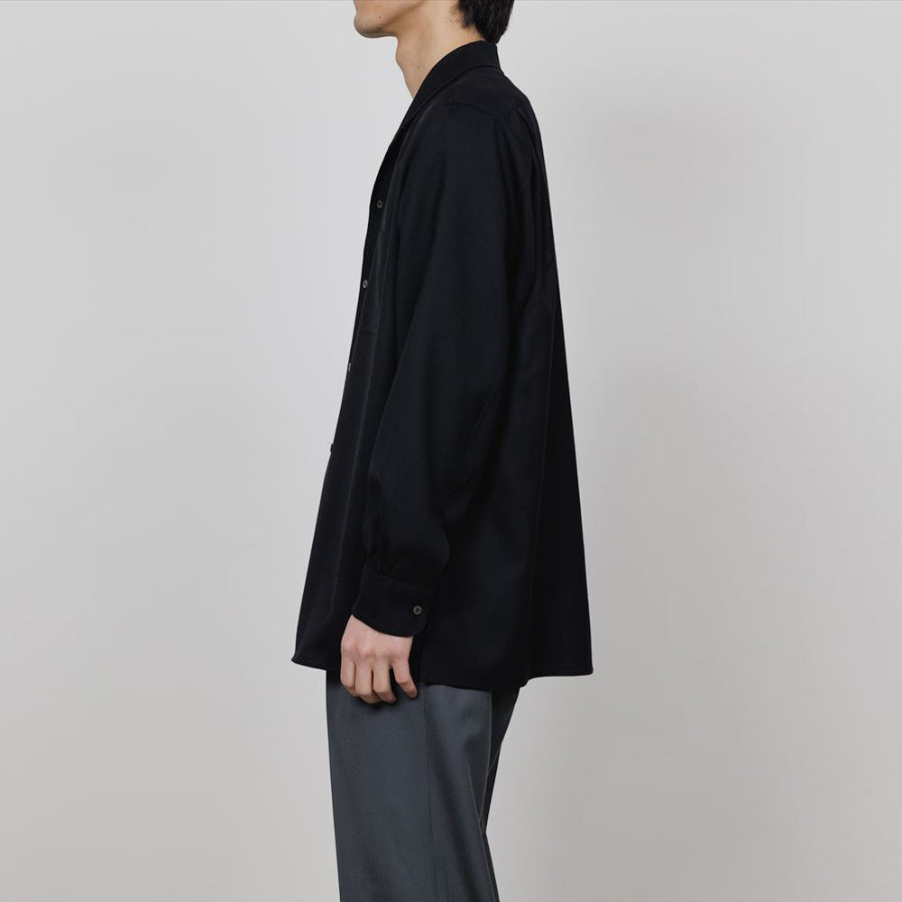 MARKAWARE(マーカウェア) - ITALIAN OPEN COLLAR SHIRT ORGANIC WOOL