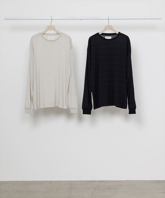  LONG SLEEVE TEE SUPER160s WOOL WASHABLE  