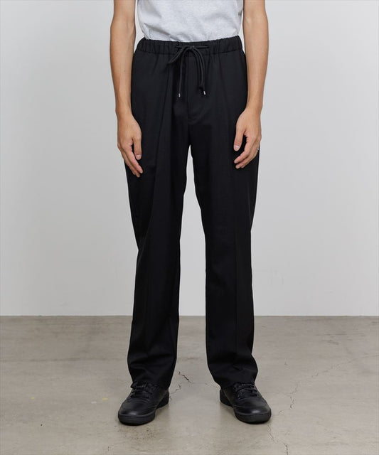  FLAT TAPERED EASY TROUSERS ORGANIC WOOL 2/80 TROPICAL  