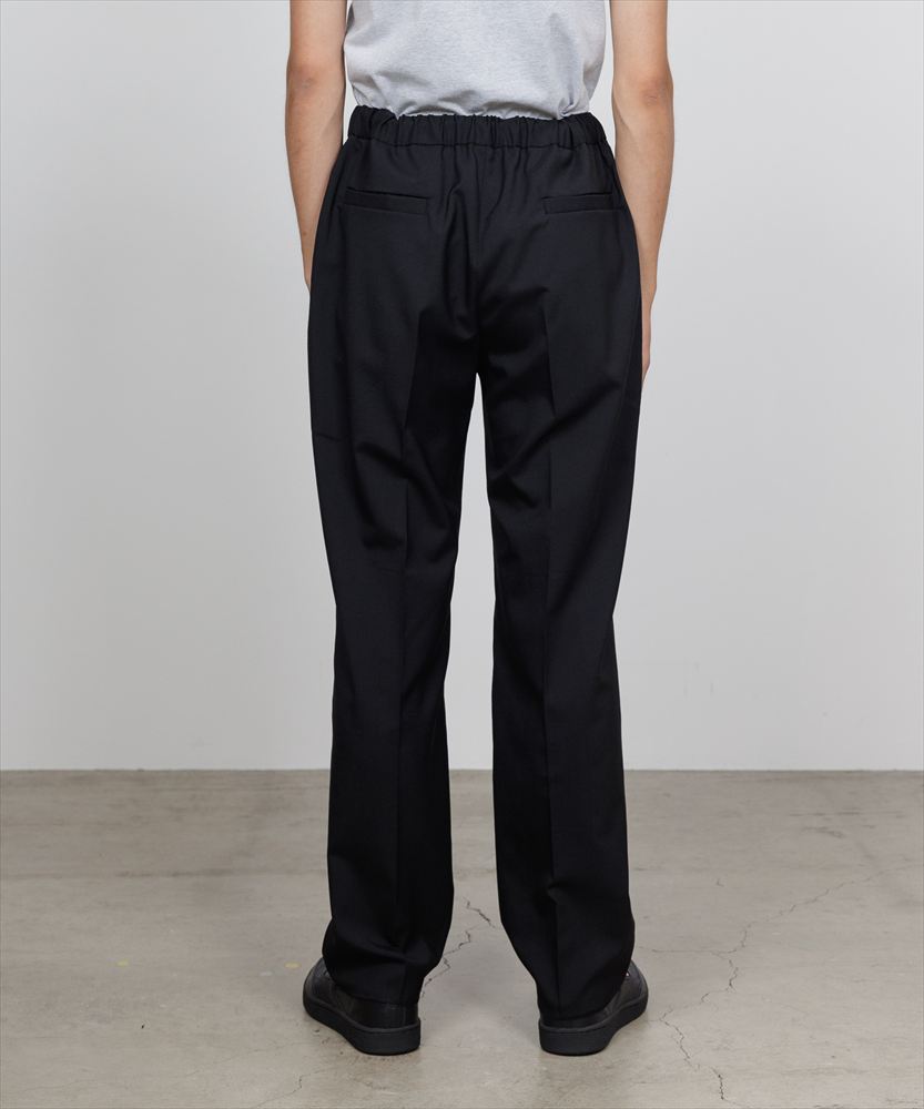 FLAT TAPERED EASY TROUSERS ORGANIC WOOL 2/80 TROPICAL