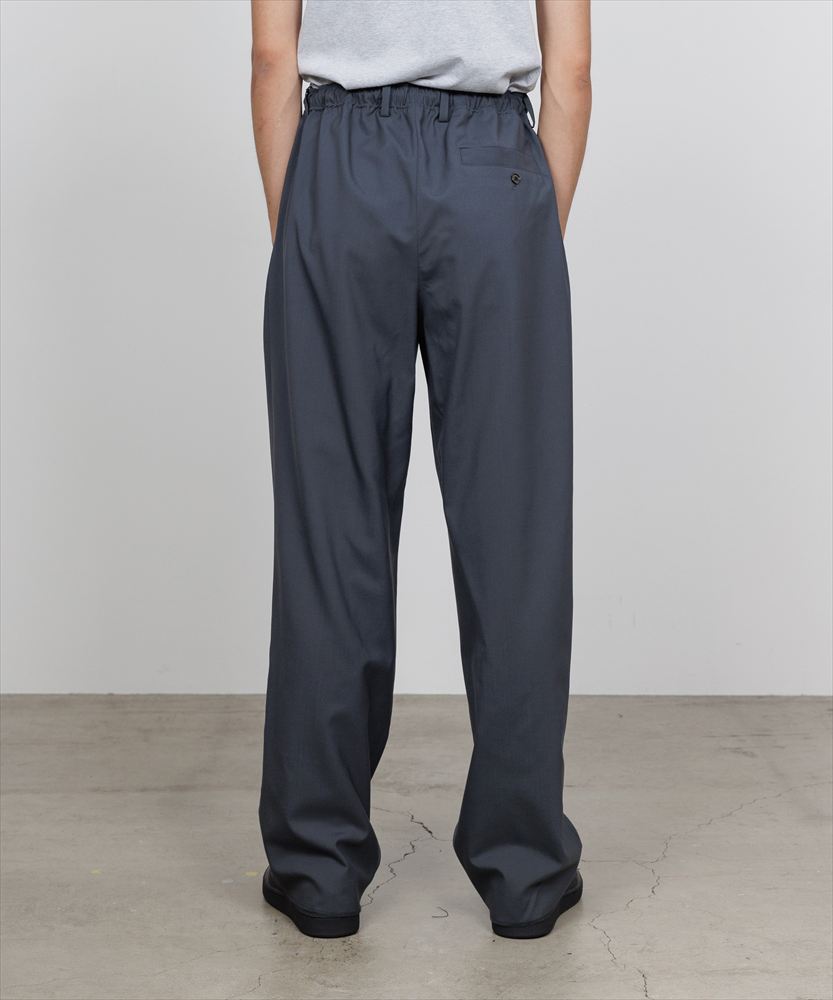 DOUBLE PLEATED EASY TROUSERS ORGANIC WOOL 2/80 TROPICAL