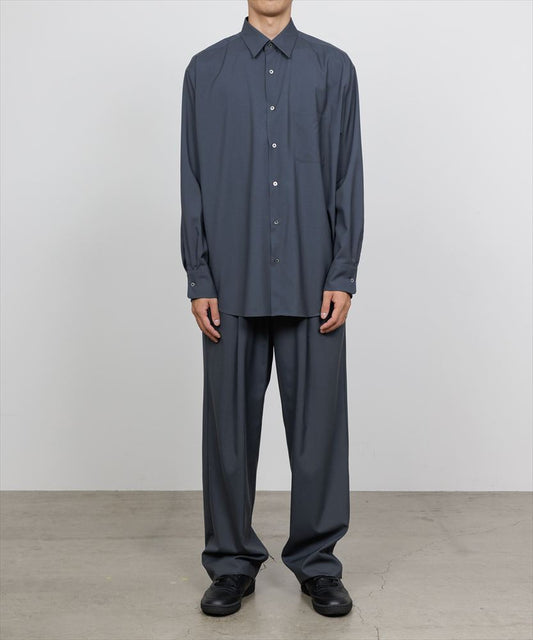  DOUBLE PLEATED EASY TROUSERS ORGANIC WOOL 2/80 TROPICAL  