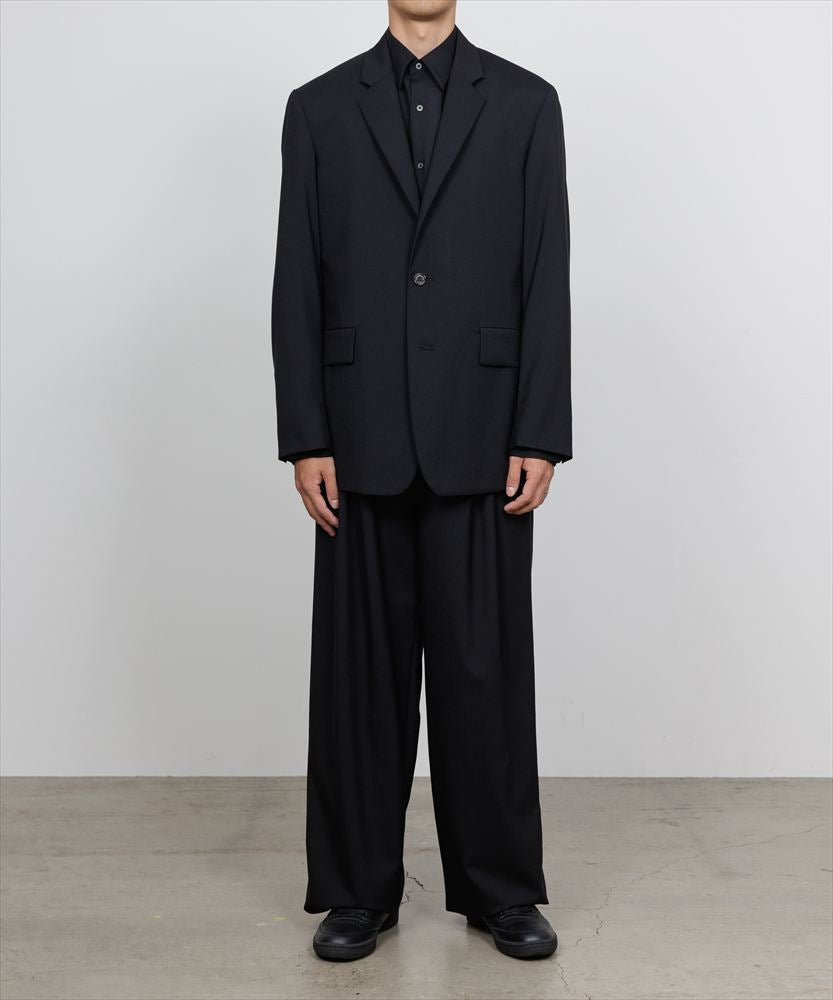 TRIPLE PLEATED WIDE TROUSERS ORGANIC WOOL 2/80 TROPICAL