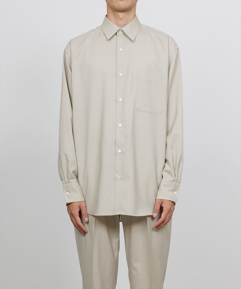 COMFORT FIT SHIRT ORGANIC WOOL 2/80 TROPICAL