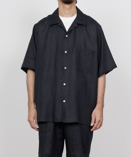  OPEN COLLAR S/S SHIRT HEMP  