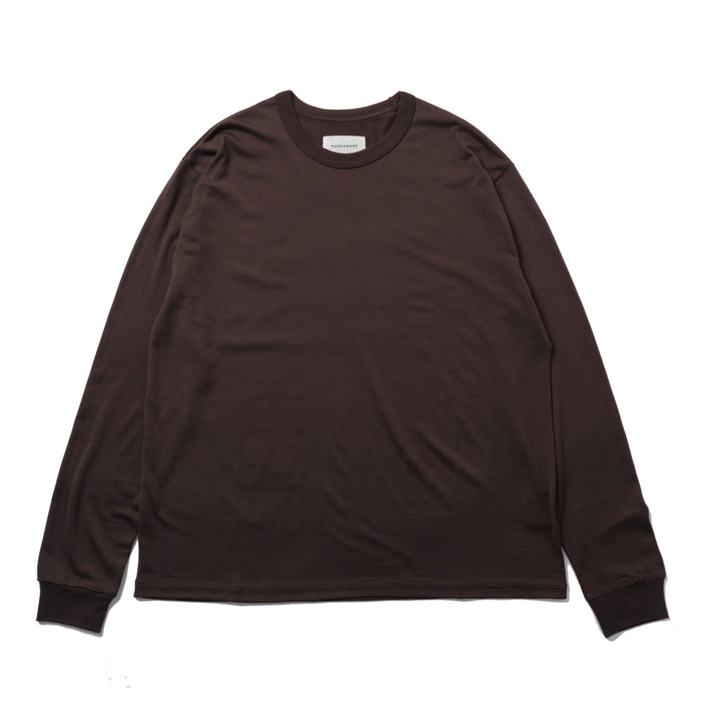 RELAXED FIT L/S TEE SUPER160s WOOL WASHABLE