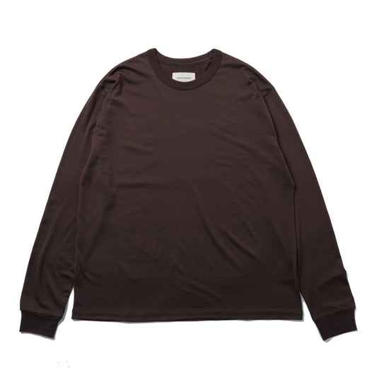  RELAXED FIT L/S TEE SUPER160s WOOL WASHABLE  