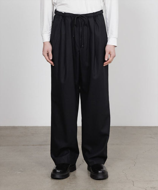  DOUBLE PLEATED EASY TROUSERS ORGANIC COTTON SURVIVAL CLOTH  