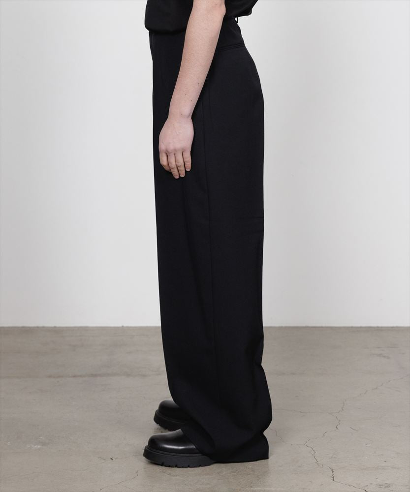 FLAT FRONT WIDE TROUSERS ORGANIC WOOL SURVIVAL CLOTH